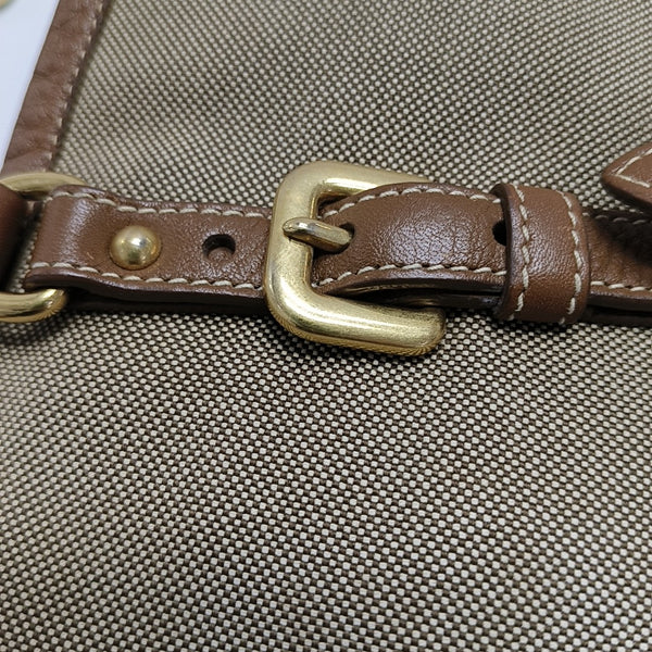Fabric Tote Bag Brown