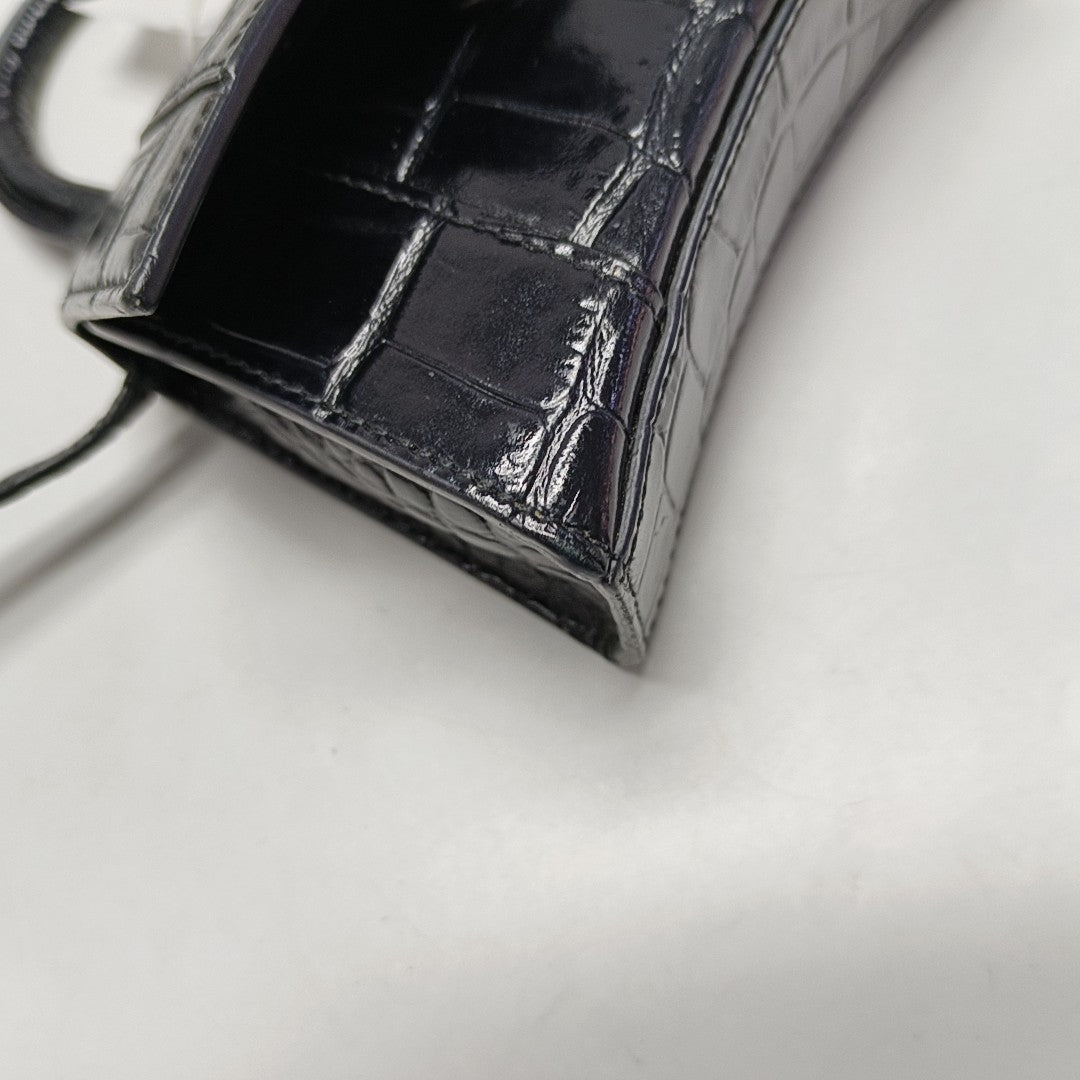 Hourglass Mini Calfskin Black
