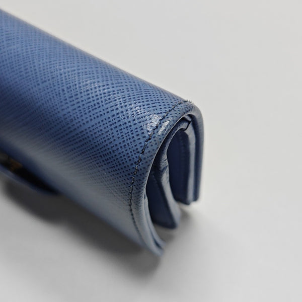 Authenticated pre-owned  Gancini Leather Blue Wallet - Wallet at Looply