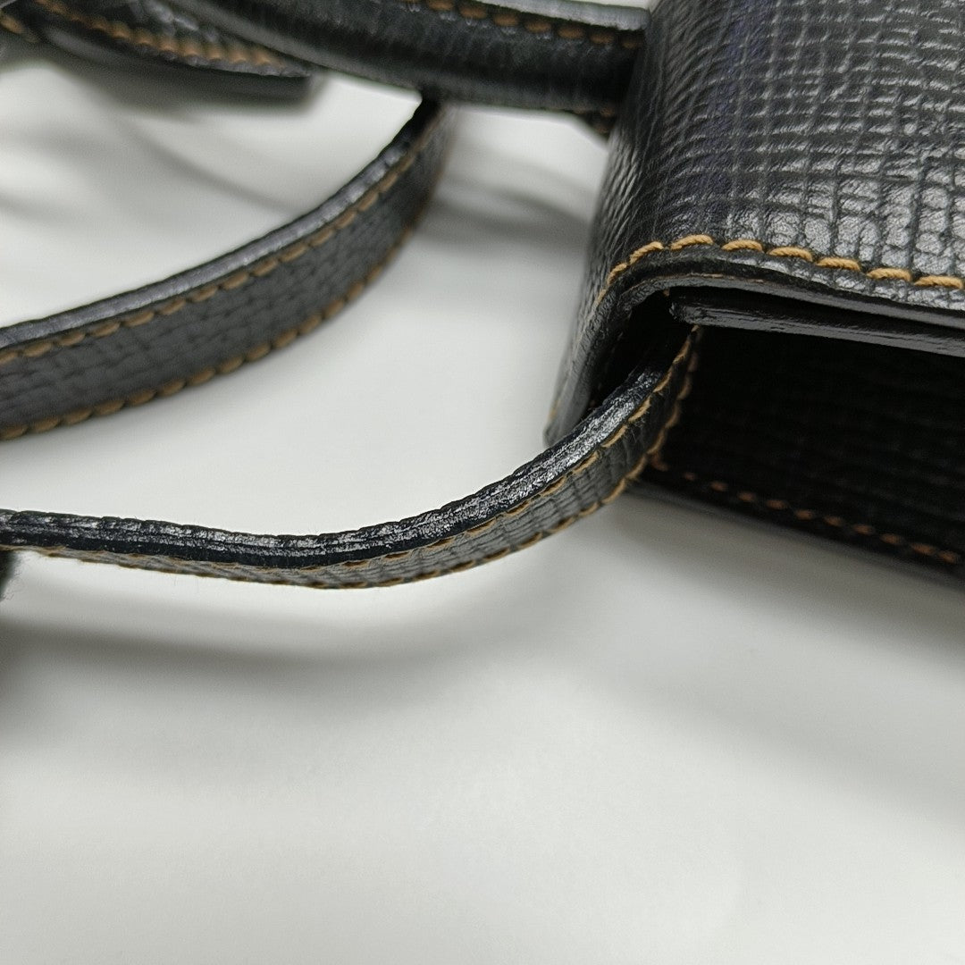 Calfskin Shoulder Bag Black