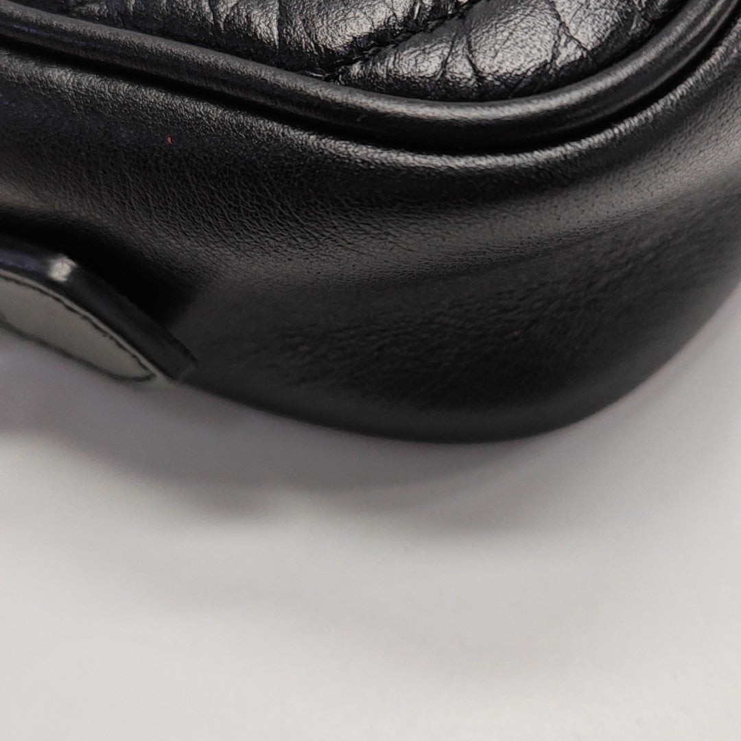 GG Marmont Mini Quilted Calfskin Black