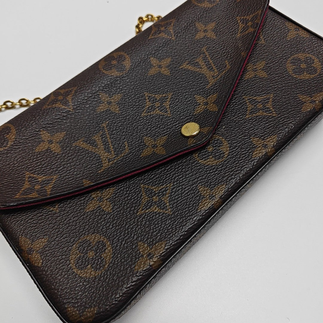 FÉLICIE Monogram Coated Canvas Brown