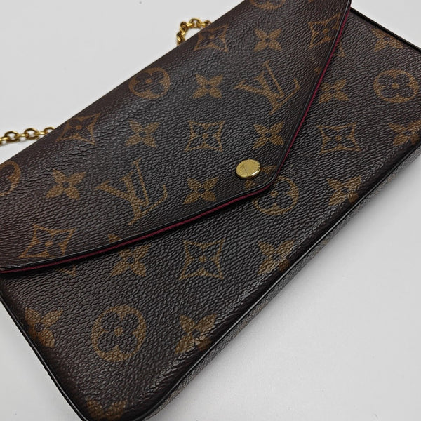 FÉLICIE Monogram Coated Canvas Brown