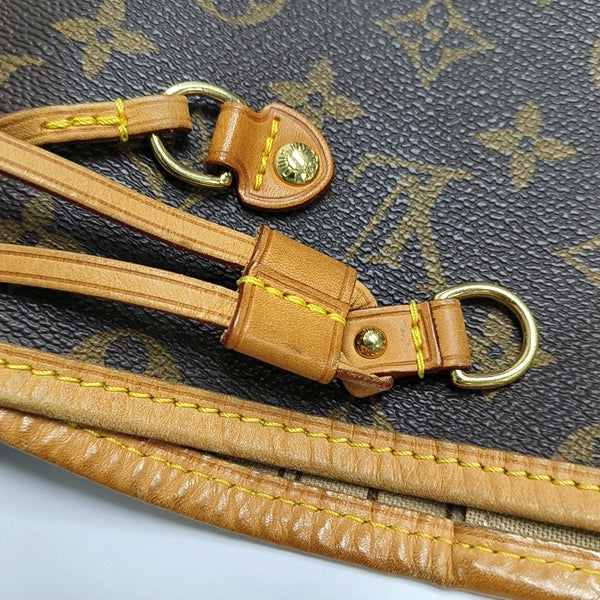 NEVERFULL GM Monogram Coated Canvas Brown