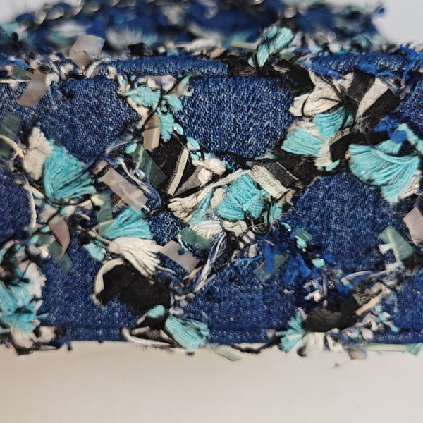 CLASSIC FLAP Mini Quilted Wool Blue