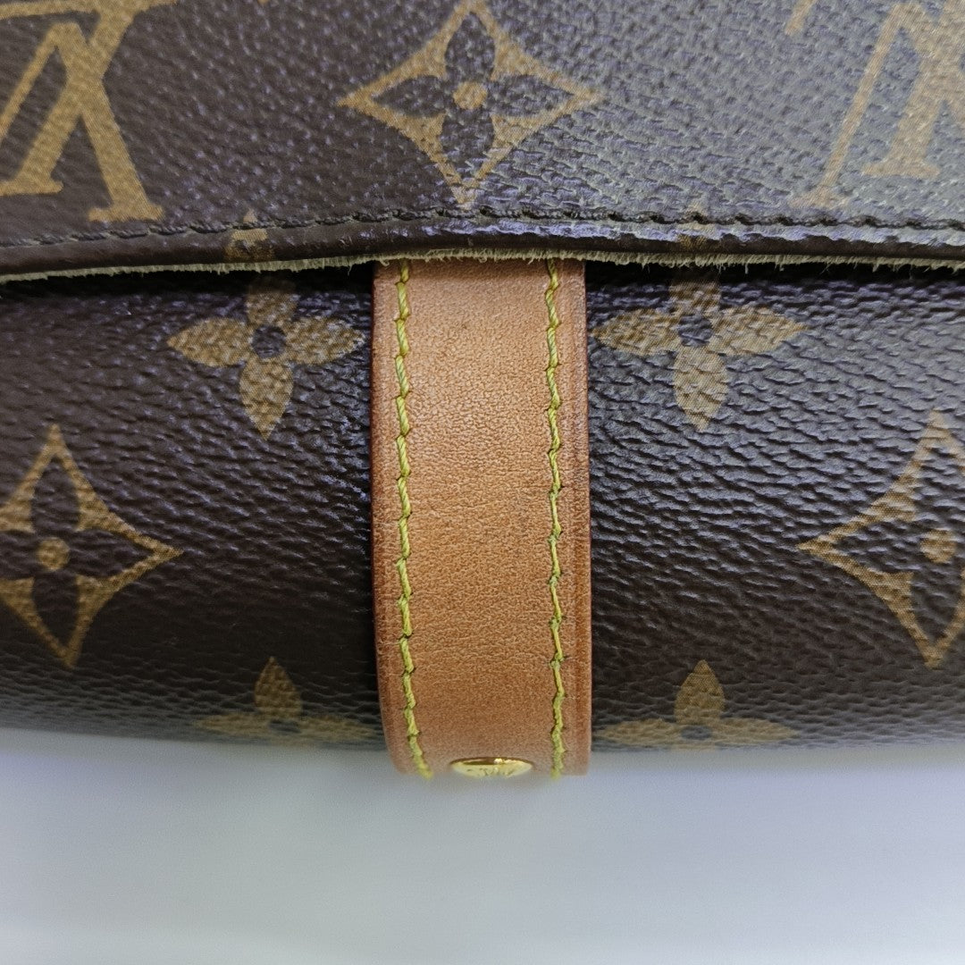 SAUMUR BB Monogram Coated Canvas Brown