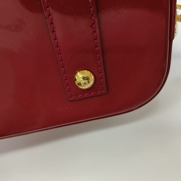 ALMA BB Monogram Patent Leather Red