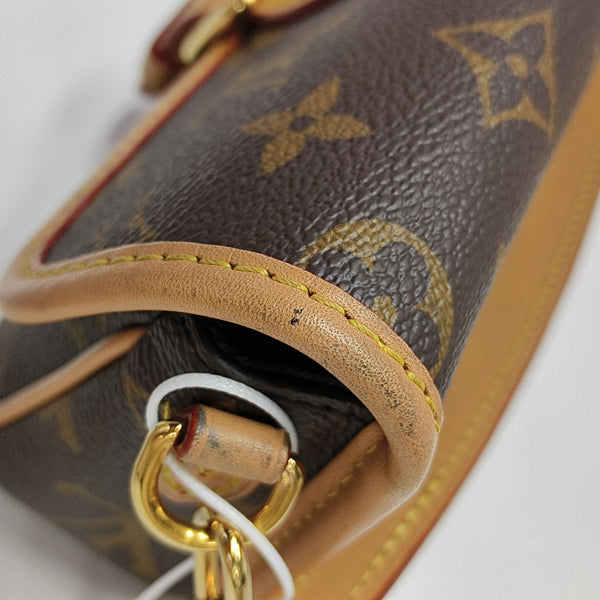 DIANE Nano Monogram Coated Canvas Brown