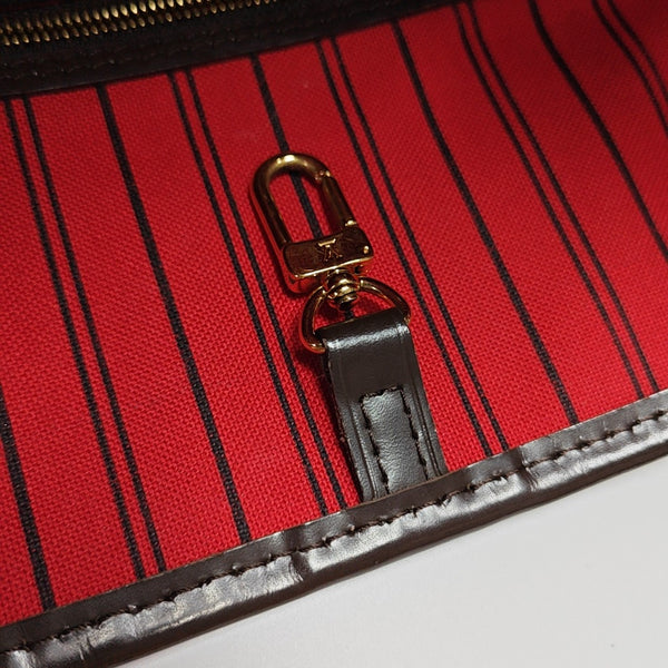 NEVERFULL MM Damier Ebene Coated Canvas Brown