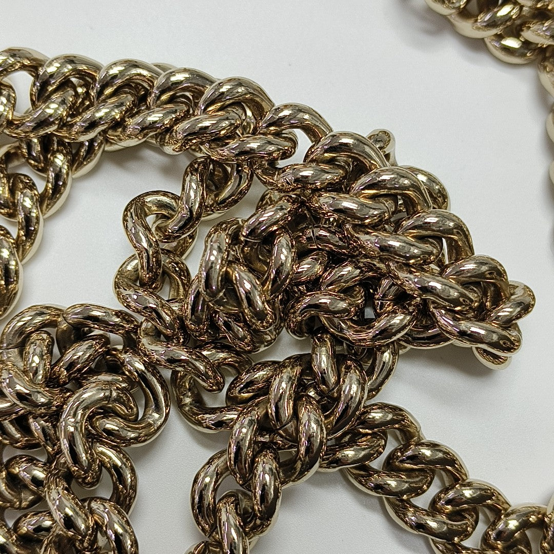 Emily Chain Monogram Calfskin Gray