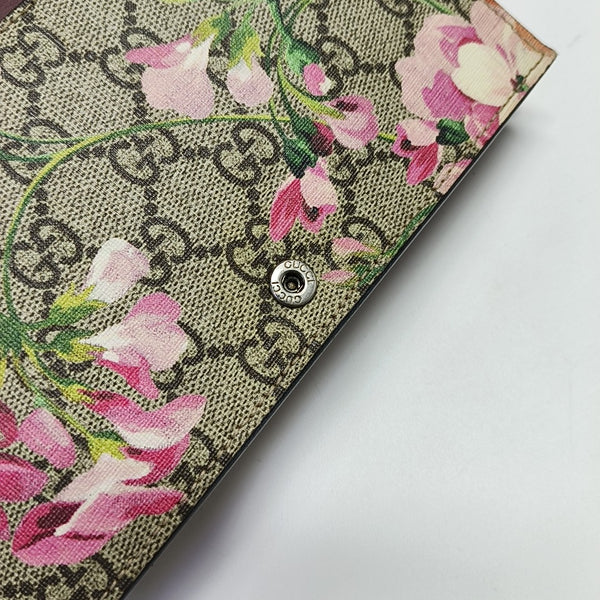 GG Blooms Monogram Coated Canvas Beige