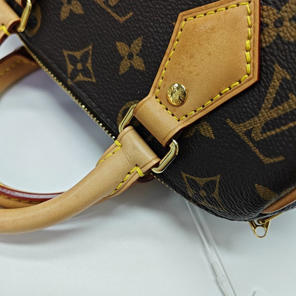 SPEEDY 20 Monogram Coated Canvas Brown