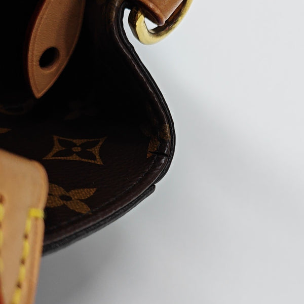 MONTAIGNE Monogram Coated Canvas Brown