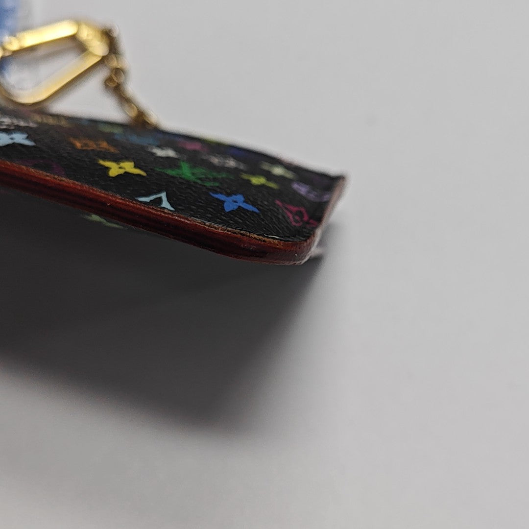 LV × TM Monogram Coated Canvas Wallet Black