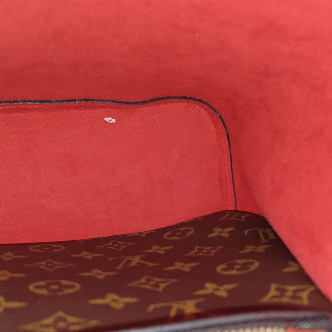 NÉONOÉ MM Monogram Coated Canvas Brown