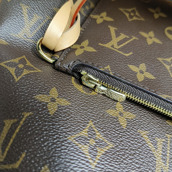 ALL IN GM Monogram Coated Canvas Brown