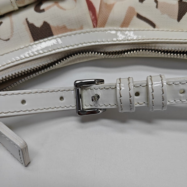 Coated Canvas Tote Bag White