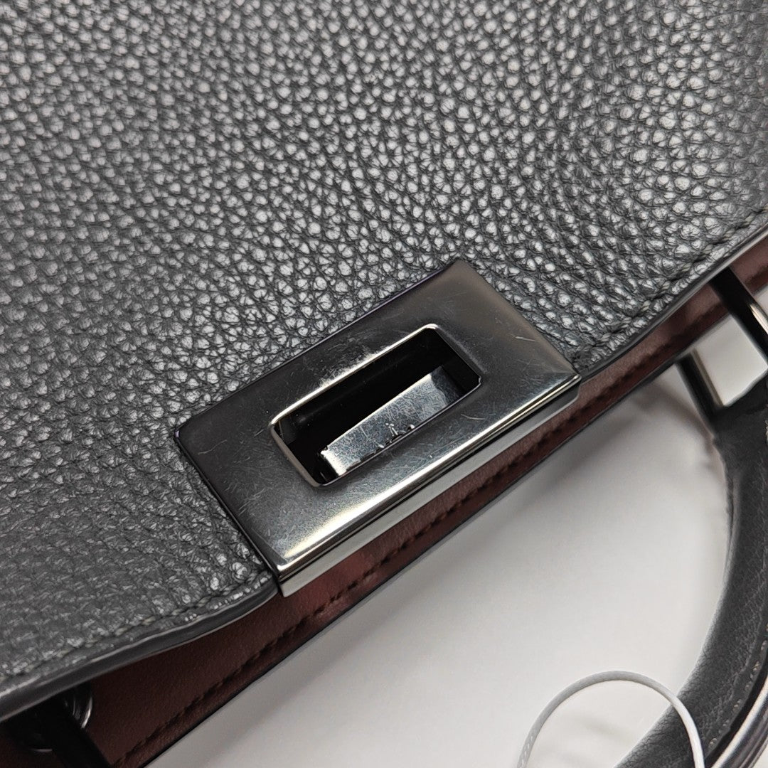 Peekaboo Small Calfskin Gray