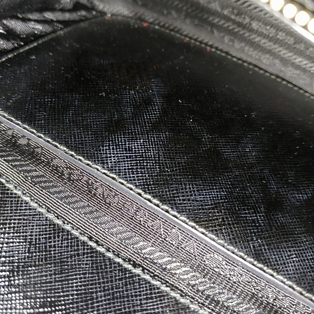 Galleria Small Saffiano Calfskin Black