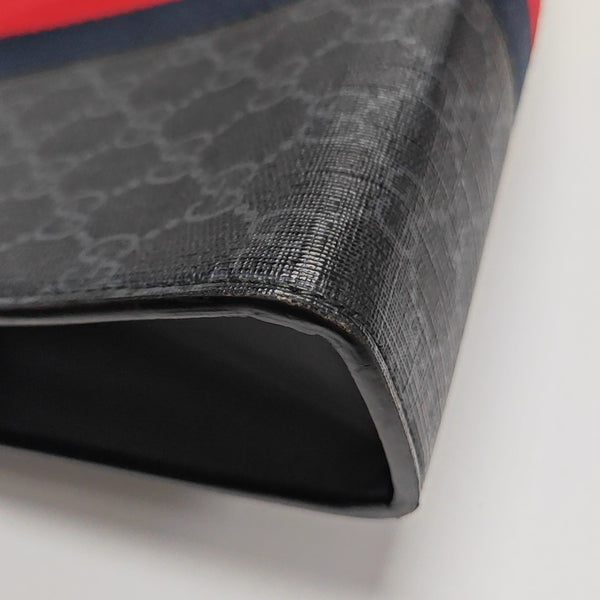 GG Supreme Monogram Coated Canvas Gray