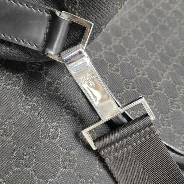 Monogram Canvas Shoulder Bag Black