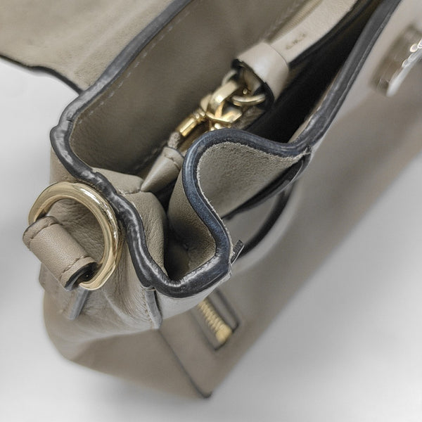 Faye Medium Calfskin Gray