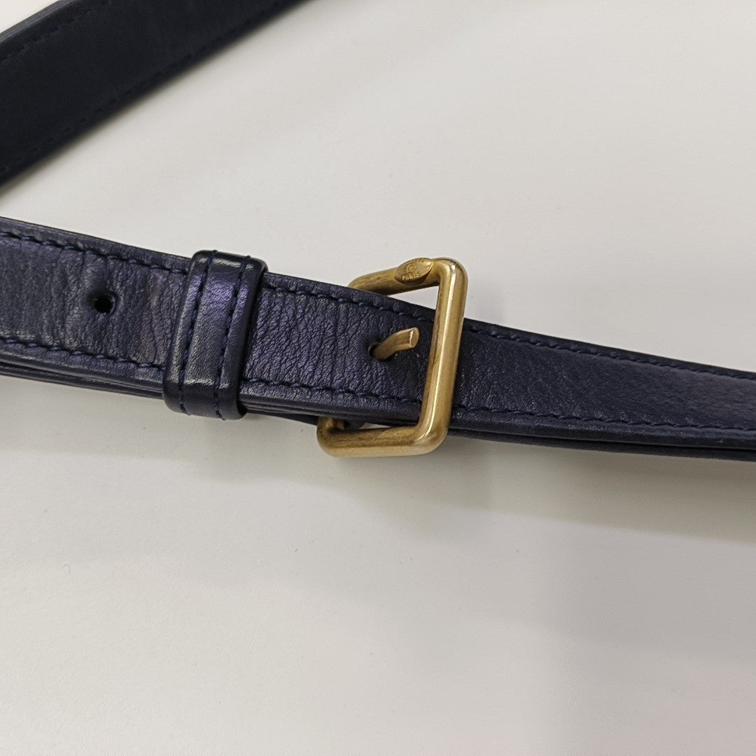 Quilted Calfskin Blue