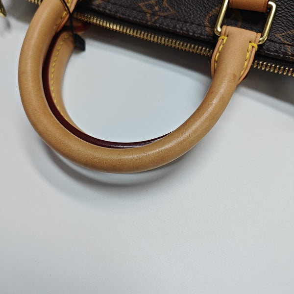 SPEEDY 25 Monogram Coated Canvas Brown