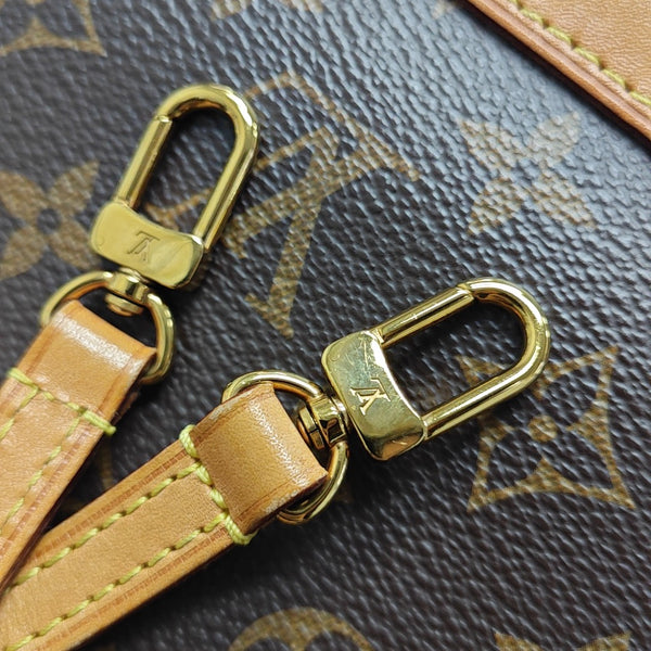ALMA BB Monogram Coated Canvas Brown