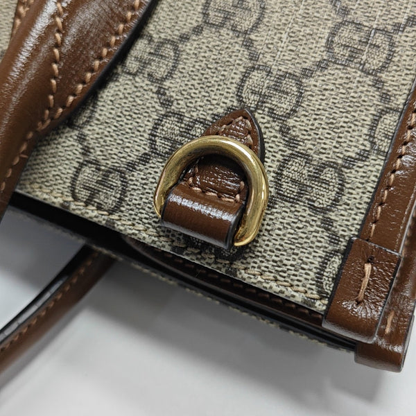 Retro Small Monogram Coated Canvas Brown