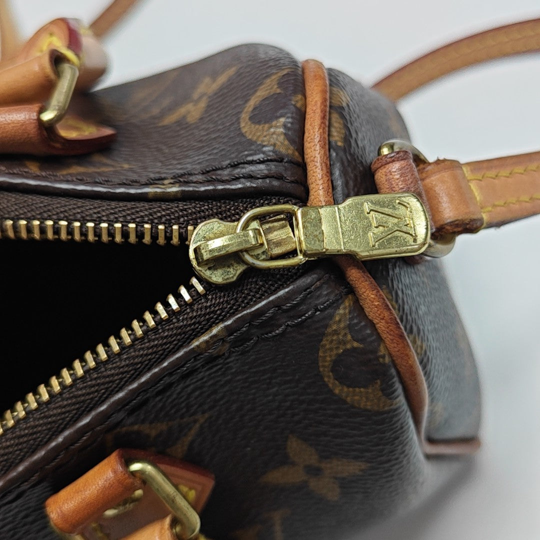 SPEEDY Nano Monogram Coated Canvas Brown