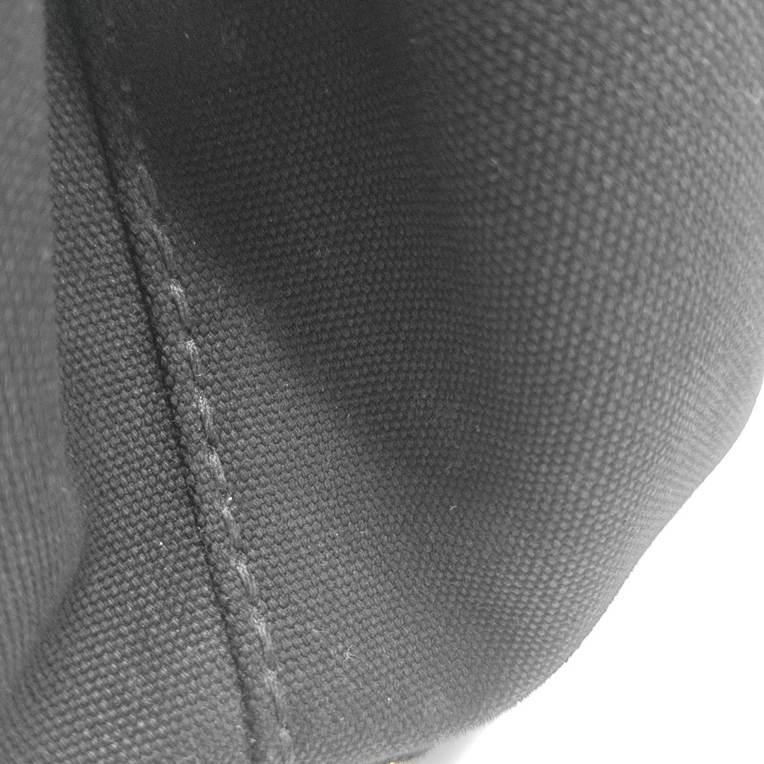 Denim Quilted Canvas Black