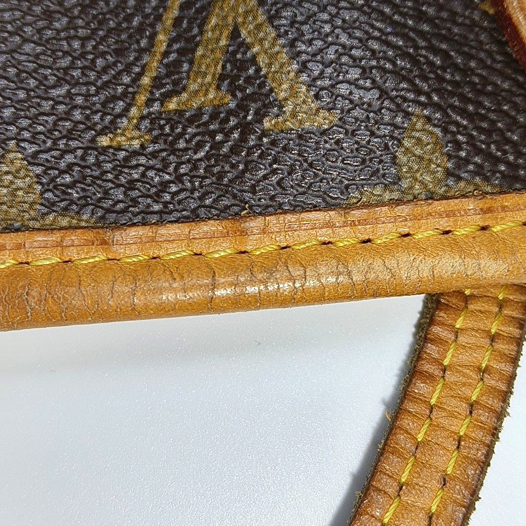 NEVERFULL MM Monogram Coated Canvas Brown