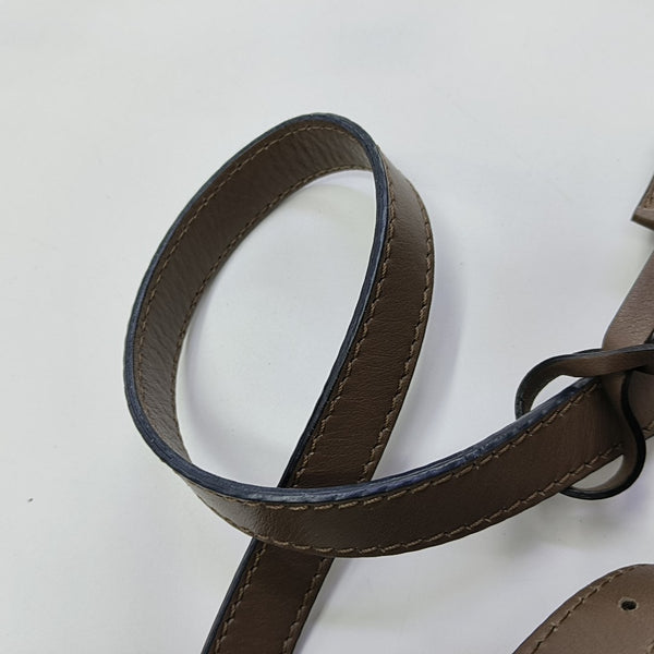 Calfskin Shoulder Bag Gray