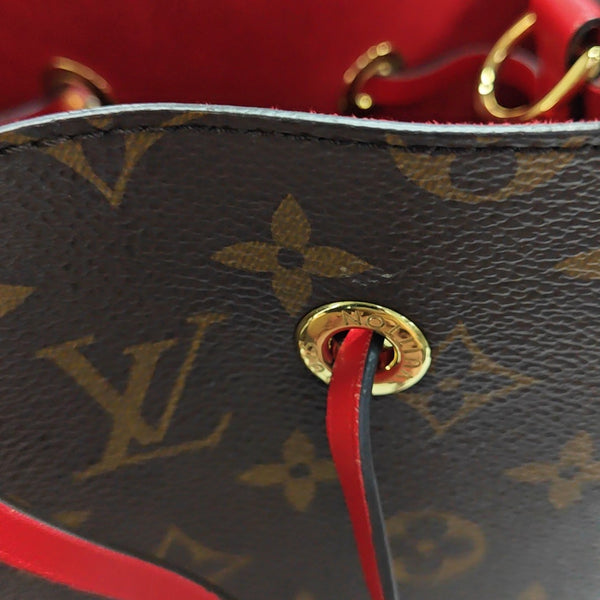NÉONOÉ MM Monogram Coated Canvas Brown