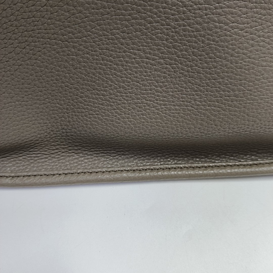 Calfskin Crossbody Bag Gray