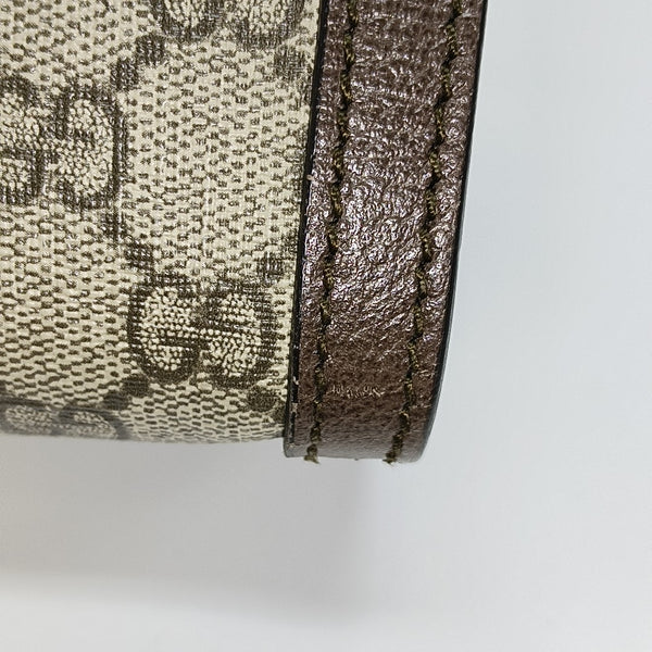 Ophidia Small Monogram Coated Canvas Beige