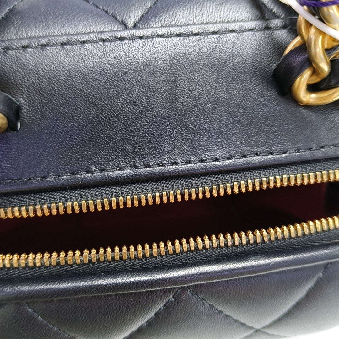 Quilted Lambskin Black