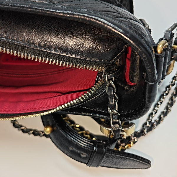 GABRIELLE New Medium Quilted Vintage Calf Black