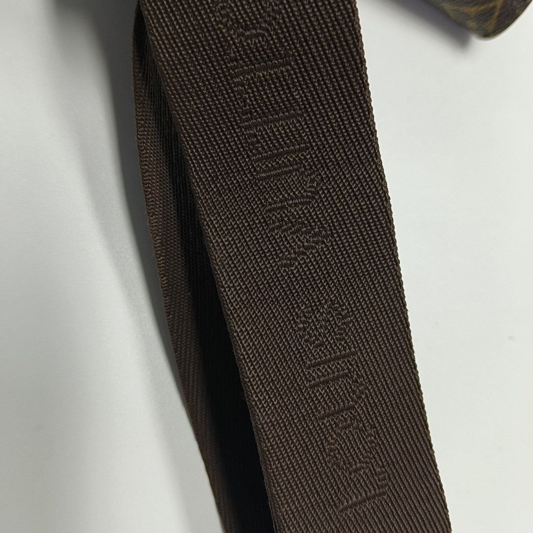 VALMY Monogram Coated Canvas Brown