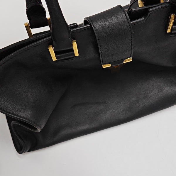 CHYC Y LIGNE Medium Calfskin Black