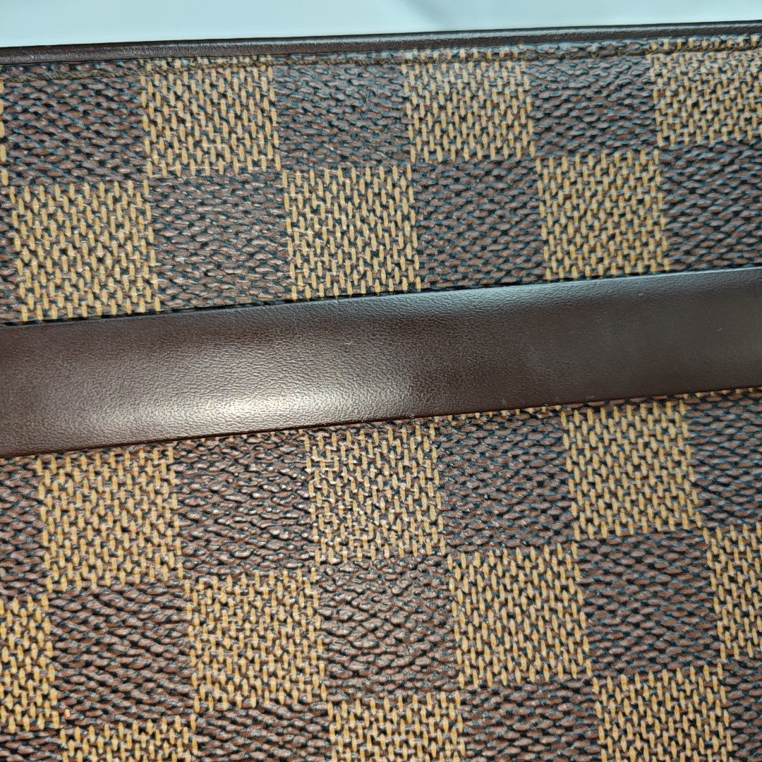 TRIBECA Damier Ebene Coated Canvas Brown