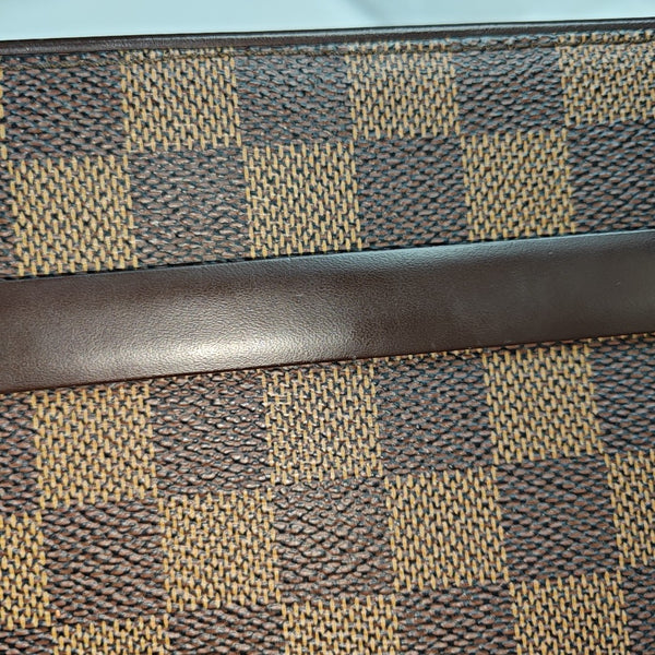 TRIBECA Damier Ebene Coated Canvas Brown
