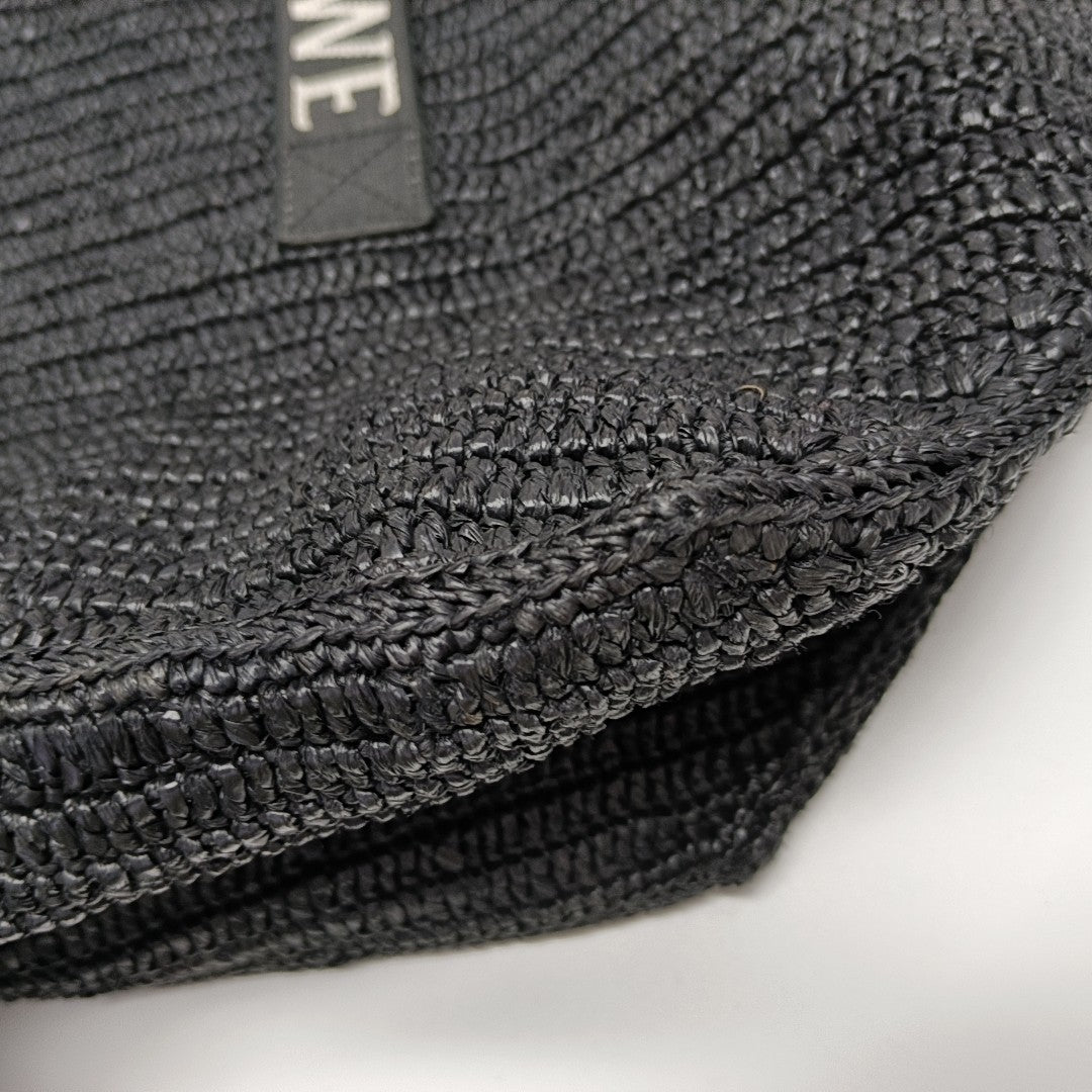 Fold Shopper Super Mini Straw Black