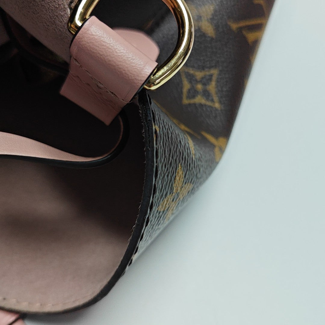 NÉONOÉ MM Monogram Coated Canvas Brown