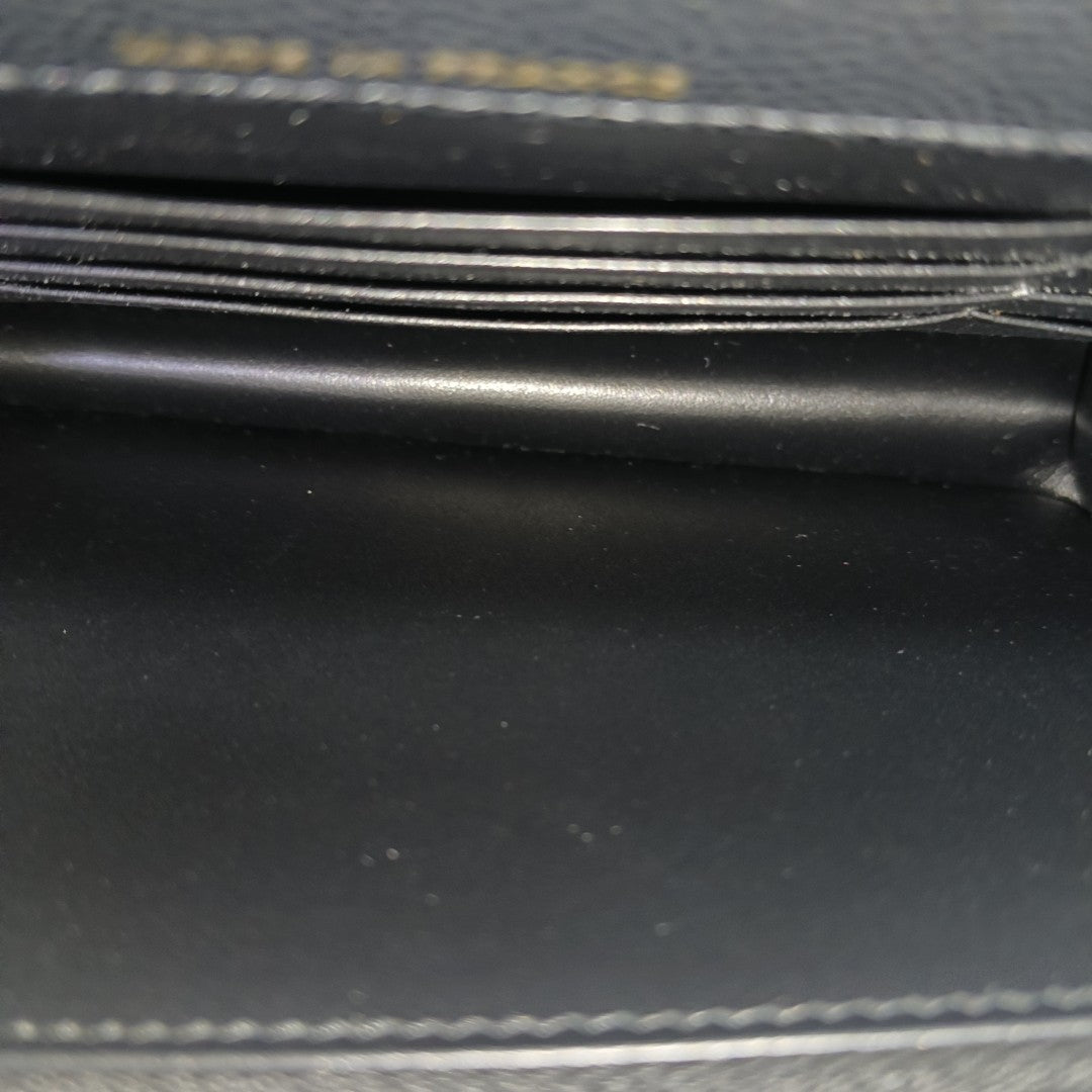 Quilted Grained Calfskin Black