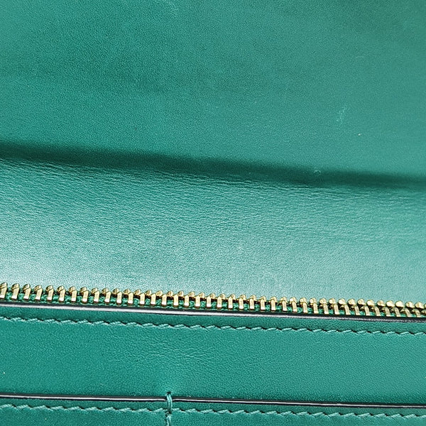 SERPENTI FOREVER Calfskin Green Wallet