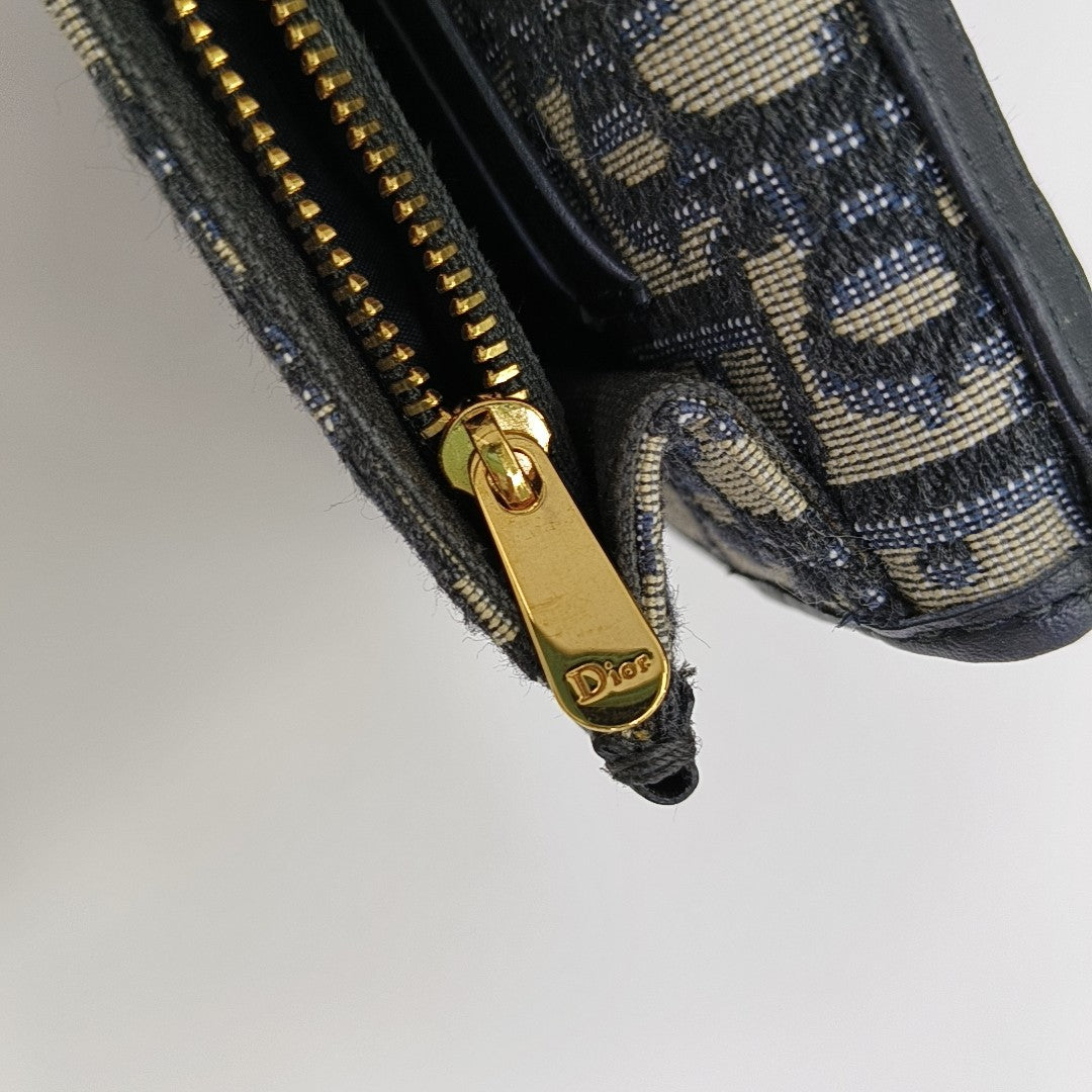 30 Montaigne Mini Oblique Canvas Blue