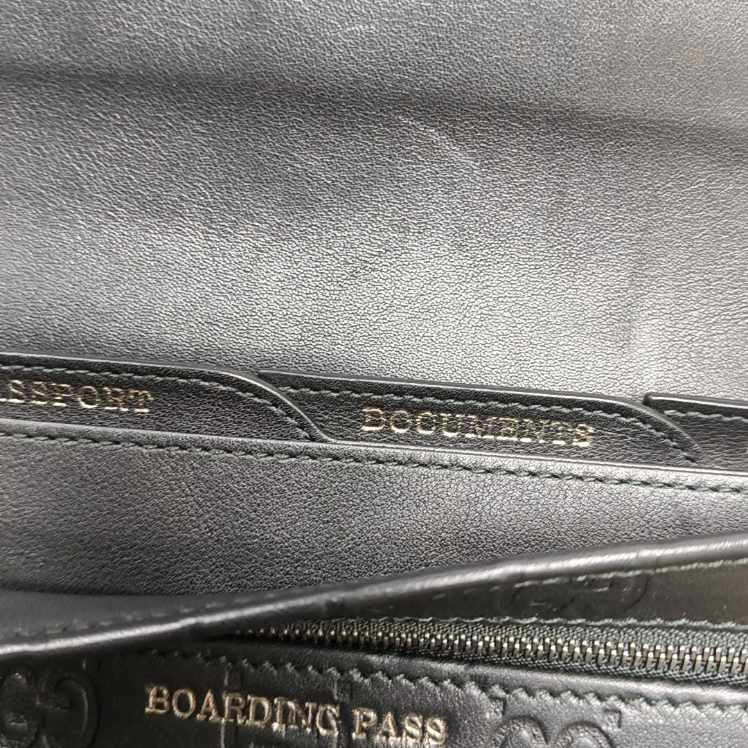 Monogram Calfskin Clutch Black