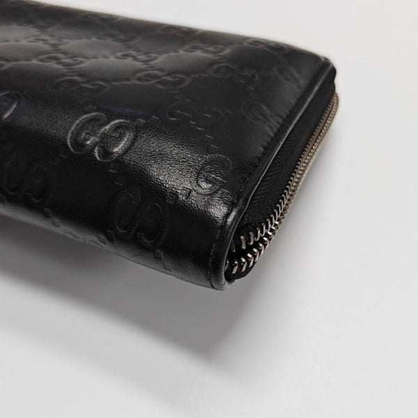 Signature Monogram Calfskin Black Wallet